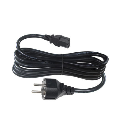 0.75MM Cavo di alimentazione europeo con estensione VDE 3PIN Schuko Plug To C13 Netsnoer