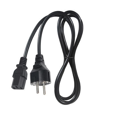 0.75MM Cavo di alimentazione europeo con estensione VDE 3PIN Schuko Plug To C13 Netsnoer