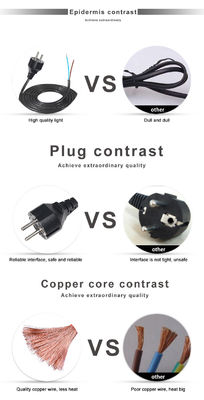 16a 250v Corde di alimentazione Schuko Plug H05vv F Vde H05vv-f