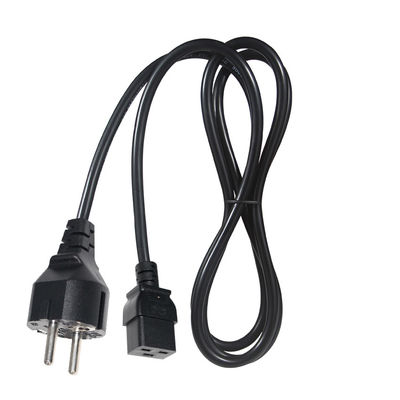 Cordo di alimentazione UE C19 PDU Strip di presa IEC con fili strappati e presa standard CEE 240V 30A