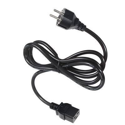 Cordo di alimentazione UE C19 PDU Strip di presa IEC con fili strappati e presa standard CEE 240V 30A