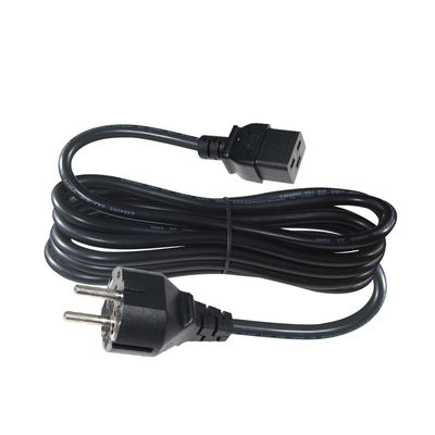 Cordo di alimentazione UE C19 PDU Strip di presa IEC con fili strappati e presa standard CEE 240V 30A