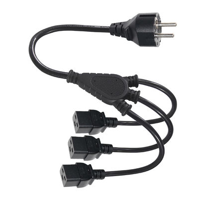 Estensione Schuko Plug To 3X C19 Female Socket 16A Eu Power Cord Con Approvato