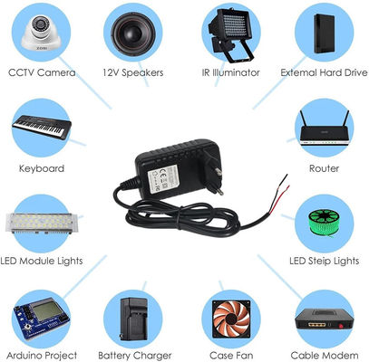 Adaptatore 12 volt a presa a parete 12V 2A Dc Adaptatore di sostituzione alimentazione