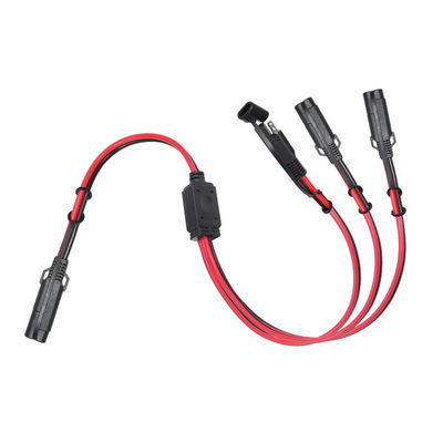 Cable di estensione da sae a sae 3 vie splitter 12V 16AWG 2FT 2 pin innesco di disconnessione rapida