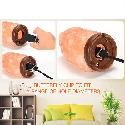 Cable elettrico a presa per porta lampadina E12 nero EU 2 Pin Salt Lamp Power Cord con 303 On/Off Switch