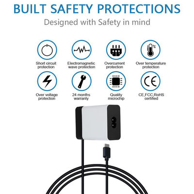 Figura 8 connettore portatile 45W PD caricabatterie tipo C fine con CE approvato