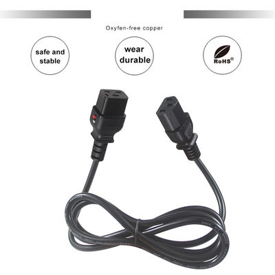 KUNCAN Cable di alimentazione modellato chiudibile Iec 320 Blocco C19 a C13
