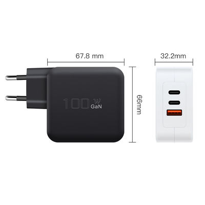 Caricabatterie GaN da 100W per laptop QC3.0 Port di ricarica 1A 2C PD OEM