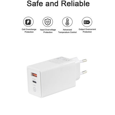 Laptop QC Tipo C Dual PD Charger 65W Output 15V 3A per ricarica rapida Adapter di viaggio