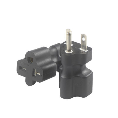 Adattatore di alimentazione KUNCAN NEMA 5-15P a 5-15R 5-20R Nero ABS