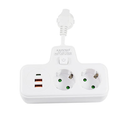 QC3.0 Schuko CEE 7/7 UE Convertitore di caricabatterie 2A+1C Rapido 2500W