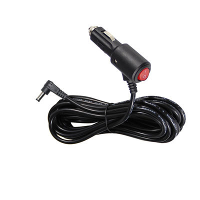 15A Fuse Cigarette Lighter Estensione verso l'angolo destro DC 2.1MM Jack Cigar Cable