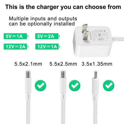 Caricabatterie USB-C da 12V per la ricarica rapida da 36W di tipo C fine Nord America Lunghezza 1,2M e ingresso AC 100-240V