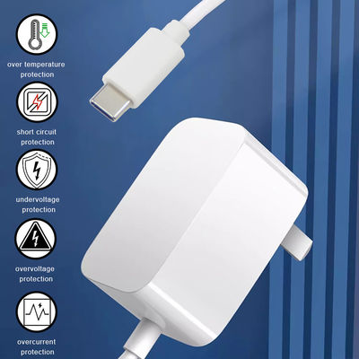 Caricabatterie USB-C da 12V per la ricarica rapida da 36W di tipo C fine Nord America Lunghezza 1,2M e ingresso AC 100-240V