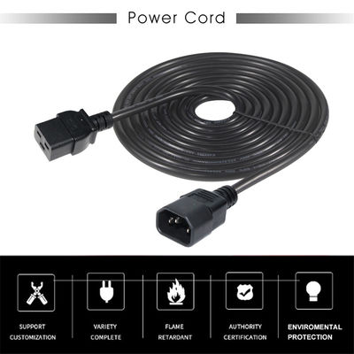 PDU UPS estensione IEC C14 maschio a IEC C19 femmina cavo di alimentazione 16A
