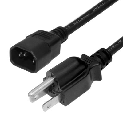 US Nema 515P a C14 Cordoni di estensione Ac 3 Pin Prong Sjt Svt 16Awg Pvc Usale Cable di alimentazione
