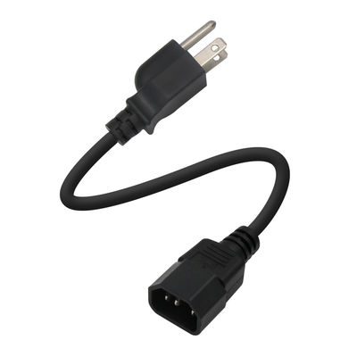 US Nema 515P a C14 Cordoni di estensione Ac 3 Pin Prong Sjt Svt 16Awg Pvc Usale Cable di alimentazione