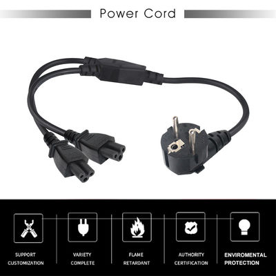 Cavo di alimentazione Schuko a 2x C5 0,75mm PVC 220V Uso interno