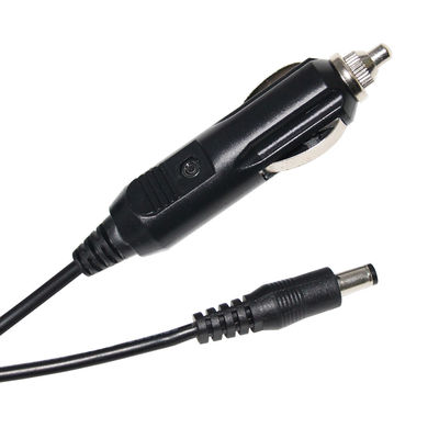 Cavo di estensione nero per accenditore di sigarette Maschio a 5521Mm 5525Mm Dc 12 Volt Corde di alimentazione per auto