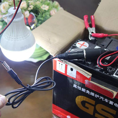 Cavo di estensione nero per accenditore di sigarette Maschio a 5521Mm 5525Mm Dc 12 Volt Corde di alimentazione per auto