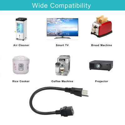 NEMA 5-15P da maschio a femmina a IEC C19 Cable di estensione CA 320 connettore per elettrodomestici americani