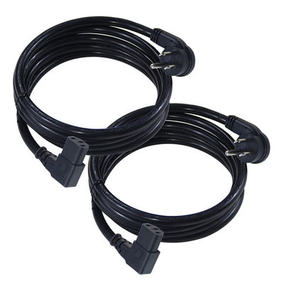 NEMA 5-15P 3Pin Plug Corde di alimentazione IEC con C13 angolo retto Kettle Plug 45 gradi curva