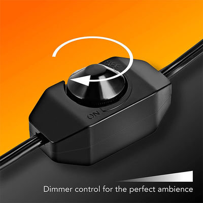 Nero 0,75mm CEE7/16 Plug Eu Corde di alimentazione di estensione E27 E 27 Sottile pendente con interruttore di dimmer