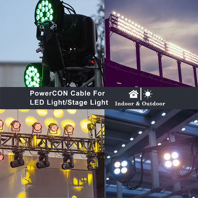 Cavo di alimentazione audio professionale NEMA 5-15P a NAC3FCA PowerCON 1m-10m Lunghezza del cavo SVT 18AWG/SJT 14AWG/3C