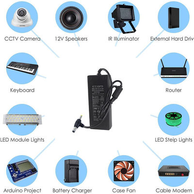 55X21mm 24V 2A Adaptore di commutazione doppio angolo Dc presa di alimentazione stile desktop