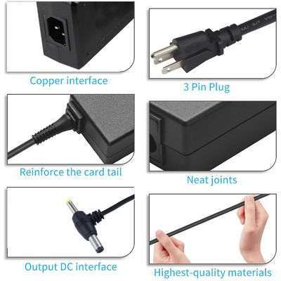 55X21mm 24V 2A Adaptore di commutazione doppio angolo Dc presa di alimentazione stile desktop