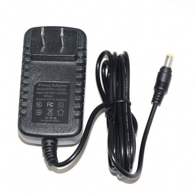 Adattatore di alimentazione da 12V 1A certificato UL con spina da 5,5x2,1mm