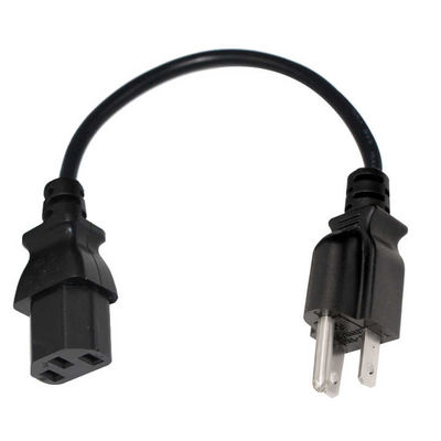 NEMA 5-15P universale a IEC C13 cavo di alimentazione 10A 250V UL certificato per computer/server/attrezzature mediche