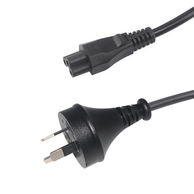 SAA Certified AU 3P to IEC C5 Power Cord 2.5A 250V, 0.75mm2 H05VV-F per laptop/stampatrice (3ft-15ft)