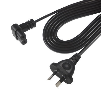 AU 2P Collegamento al cavo di alimentazione IEC C7 CAA certificato 250V 7.5A cavo piatto