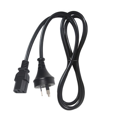 SAA Certified AU 2-Pin Plug to IEC C13 Power Cord, 250V 10A H05VV-F 3x0.75mm2 Rame puro per PC/Server/Apparecchi domestici