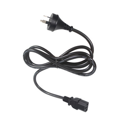 SAA Certified AU 2-Pin Plug to IEC C13 Power Cord, 250V 10A H05VV-F 3x0.75mm2 Rame puro per PC/Server/Apparecchi domestici