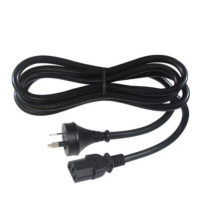 SAA Certified AU 2-Pin Plug to IEC C13 Power Cord, 250V 10A H05VV-F 3x0.75mm2 Rame puro per PC/Server/Apparecchi domestici