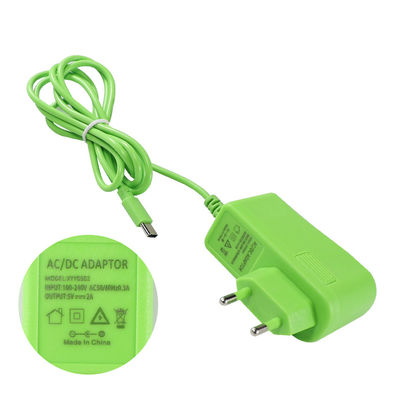 Eu 5Volt 2000Ma Collegamento Ac 100-240V a USB-C 2A Adaptatore di alimentazione di commutazione 5V