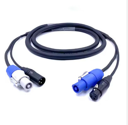 SAC3FCA a SAC3FCB Professional Plus 3 Pin Powercon Dmx Combo Cable Combi Powercon