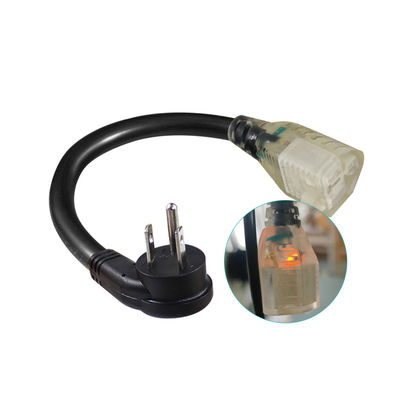 NEMA 5-15P a 5-15R 18AWG cavo di alimentazione nero 1.8M SVT SJT