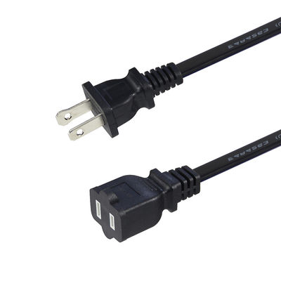 Cable di alimentazione di ricambio slim 15A 125V NEMA 1-15P a 1-15R cavo di estensione per piccoli dispositivi elettronici / portatili
