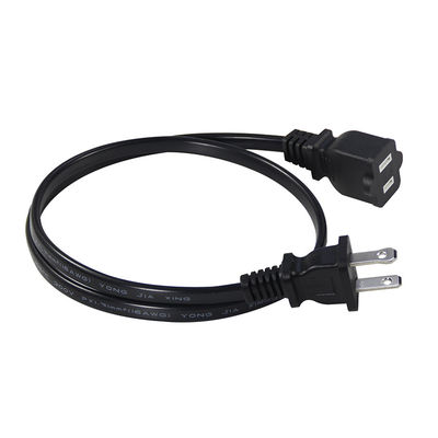 Cable di alimentazione di ricambio slim 15A 125V NEMA 1-15P a 1-15R cavo di estensione per piccoli dispositivi elettronici / portatili