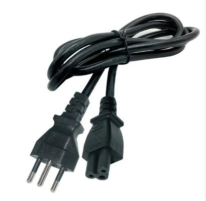 Cable di alimentazione C13 a tre punte e rettilineo di tipo industriale nero impermeabile per computer/server
