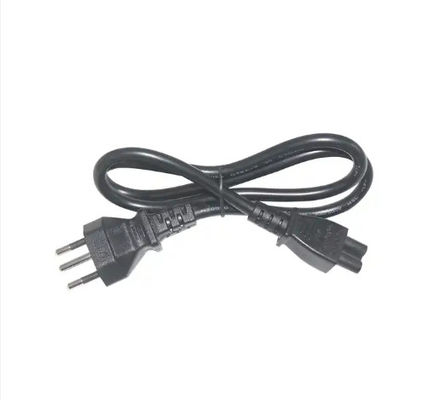 Cable di alimentazione C13 a tre punte e rettilineo di tipo industriale nero impermeabile per computer/server