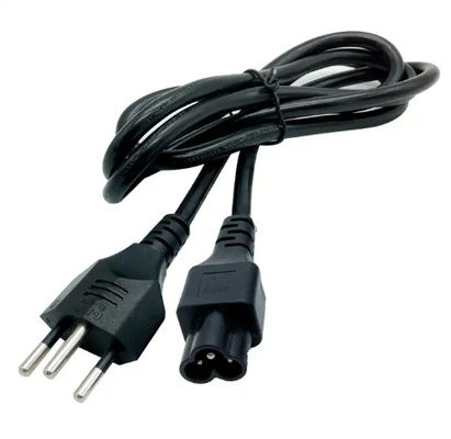 Cable di alimentazione C13 a tre punte e rettilineo di tipo industriale nero impermeabile per computer/server