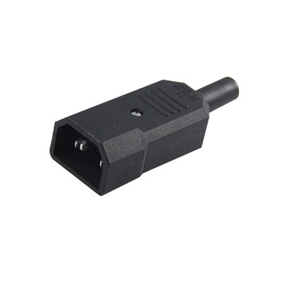 Corde di collegamento ad alta corrente a tre punte IEC 60320 C14 con ritardatore di fiamma V0 per rack server/cavi di alimentazione per computer 10A 250V 105°C