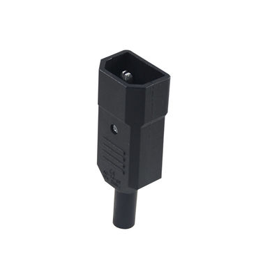 Corde di collegamento ad alta corrente a tre punte IEC 60320 C14 con ritardatore di fiamma V0 per rack server/cavi di alimentazione per computer 10A 250V 105°C
