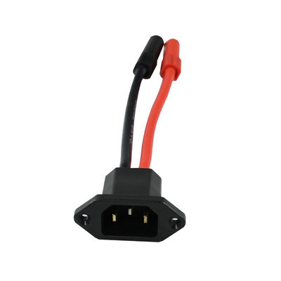 Kit di connettori per cavi di alimentazione da C14 a XT150 con cavi maschile (nero) e femminile (rosso) per sistemi di energia solare/veicoli elettrici - cablaggio per veicoli pesanti 14AWG