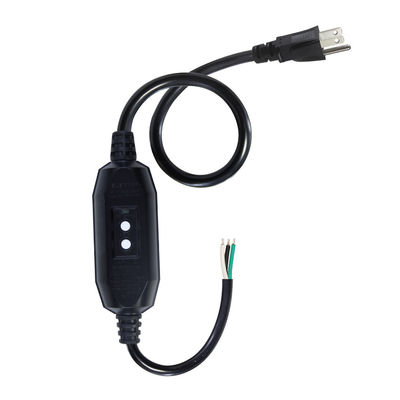 Industriale di grado pesante 18AWG NEMA 5-15P cavo di alimentazione con protezione RCD e estremità di filo nudo per macchine / elettrodomestici